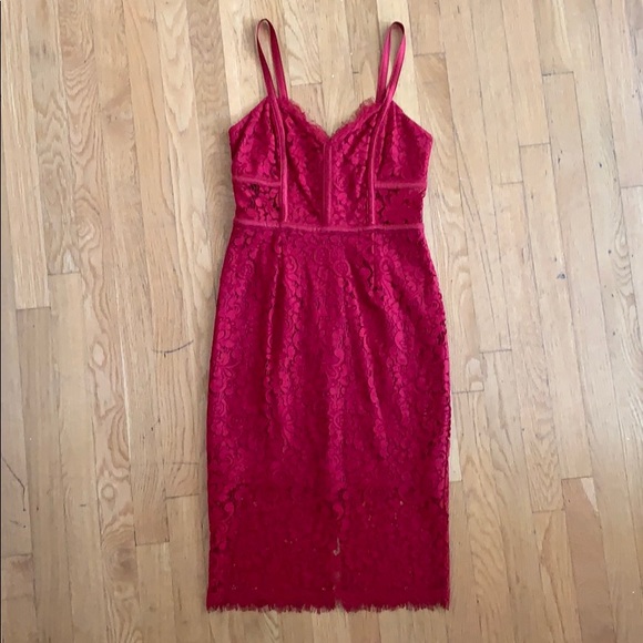 Express Dresses & Skirts - NWT Express Red Lace Dress